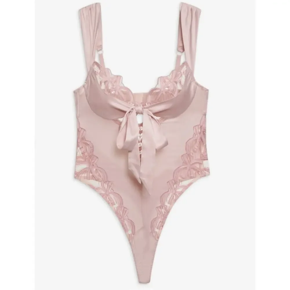 For love & Lemons Pink Hallie Teddy Size S - Picture 2 of 7